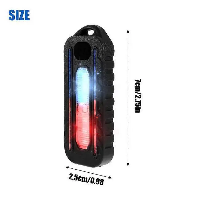 Alt view image 5 of 5 - EcocleanpathUSB Rechargeable LED Shoulder Clip Light, 600mAh Battery, IP55 Waterproof, 5 Modes for Bicycle Safety