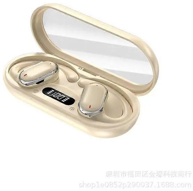 Main image of Bluetooth 5.3 Wireless Earbuds, Touch Control Ear-Hook Sport Headset, Long Battery Life & Hi-Fi Sound (Yellow)