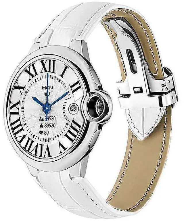 Main image of Ecocleanpath Smart Watch with 1.32" HD Screen, IP67 Waterproof, Bluetooth Calling & Health Tracking, White