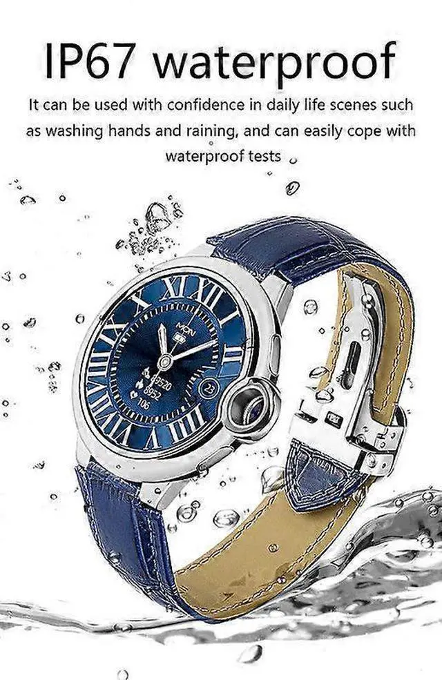 Alt view image 5 of 5 - Ecocleanpath Smart Watch 1.32" HD Screen, IP67 Waterproof, Bluetooth Calls, Health Monitor - Black