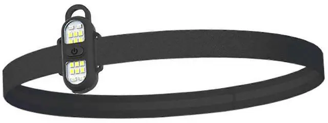 Alt view image 2 of 5 - Ecocleanpath Rechargeable 450 Lumen LED Running Light, Hands-Free Clip-On Flashlight for Safety - Black