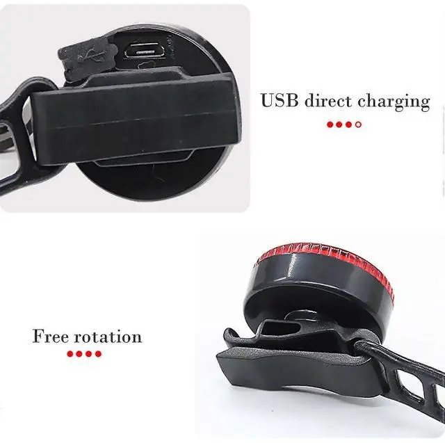 Alt view image 2 of 5 - EcocleanpathUSB-C Rechargeable Bike Tail Light with Brake Sensor, 15 Modes & Waterproof for Road Safety