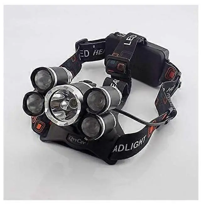 Alt view image 3 of 5 - Ecocleanpath USB Rechargeable 18650 LED Headlamp, 109° Adjustable Head Torch for Camping, Hiking & Fishing (Black)