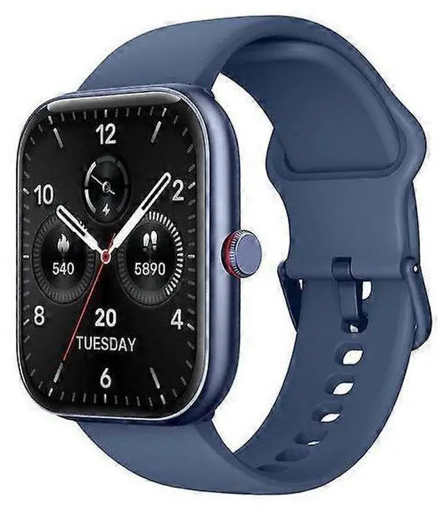 Main image of Ecocleanpath IDW20 Smart Watch with Alexa Voice Assistant, 1.91" Fitness Tracker, IP68 Waterproof, Blue