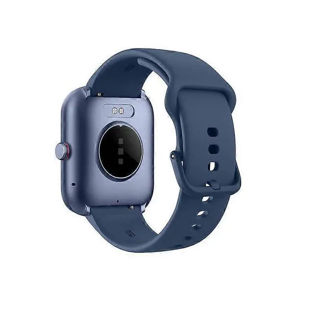 Alt view image 2 of 5 - Ecocleanpath IDW20 Smart Watch with Alexa Voice Assistant, 1.91" Fitness Tracker, IP68 Waterproof, Blue