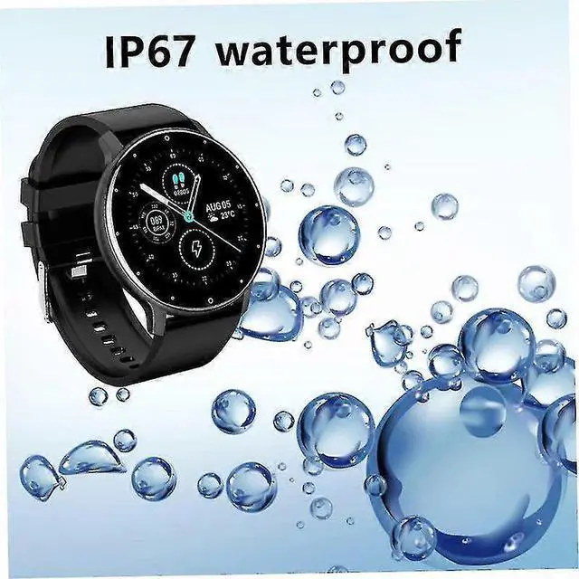 Alt view image 2 of 5 - Ecocleanpath ZL021228 Waterproof Smartwatch with Blood Pressure Monitor, Ultra-Thin Design & Custom Dials