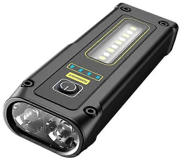 Main image of Ecocleanpath USB Rechargeable Small Flashlight with SOS & Alarm - Water Resistant Mini Flash Light for Hiking Camping (Black)