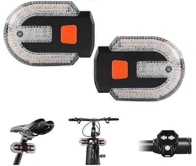 Main image of EcocleanpathUSB Rechargeable Bike Tail Light with Turn Signal, 5 Modes & 120 Lumens for Night Cycling Safety (Black)