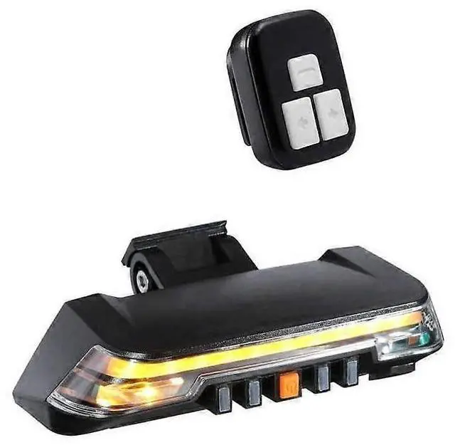 Main image of EcocleanpathSmart Bike Tail Light with Remote Control, Turn/Brake Sensing, USB Rechargeable, Waterproof LED Safety Light (Black)