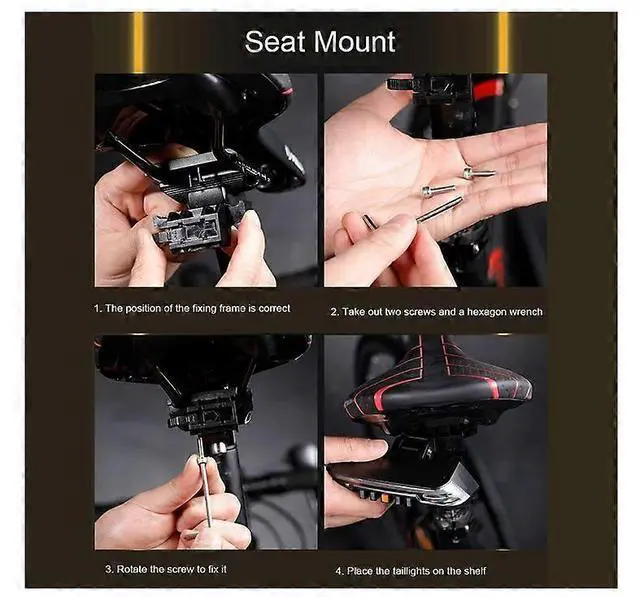 Alt view image 3 of 5 - EcocleanpathSmart Bike Tail Light with Remote Control, Turn/Brake Sensing, USB Rechargeable, Waterproof LED Safety Light (Black)