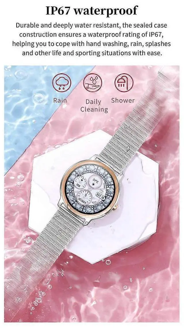 Alt view image 3 of 5 - Ecocleanpath R18Pro Smart Watch 1.2" IPS Display, 30 Sports Modes, Health Tracking, IP68 Waterproof