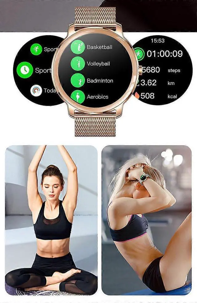 Alt view image 4 of 5 - Ecocleanpath R18Pro Smart Watch 1.2" IPS Display, 30 Sports Modes, Health Tracking, IP68 Waterproof
