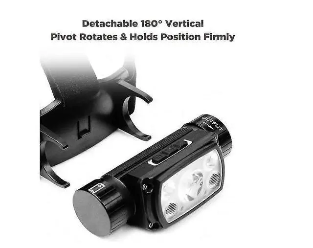 Alt view image 4 of 5 - Ecocleanpath Rechargeable LED Headlamp, 1000 Lumens Waterproof Headlight with 6 Modes, Adjustable Headband (Black)