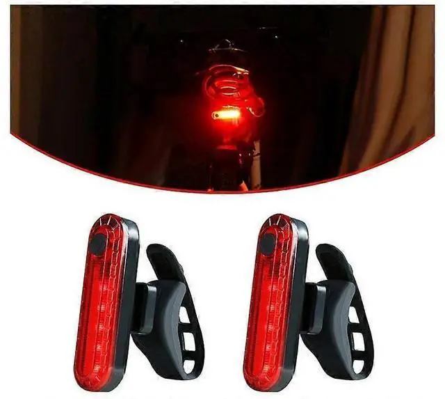 Main image of Ecocleanpath2-Pack Ultra Bright LED Bike Tail Light, 4 Mode Waterproof Rear Bicycle Light (Red)