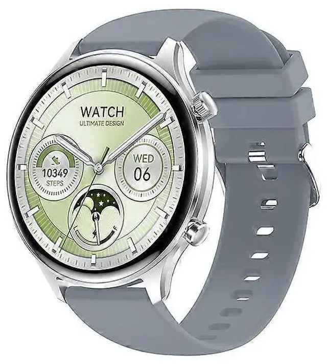 Main image of Ecocleanpath HK75 Ultra-Thin 1.75" AMOLED Smartwatch, 1.43" 800 Nits Display, Bluetooth Calling & Health Tracking (Silver)