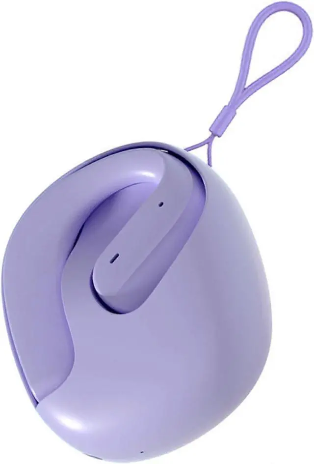 Main image of Open Ear Owl Clip Bluetooth 5.4 Bone Conduction Earbuds - Waterproof, 30H Playback, Secure Fit for Sports (Purple)