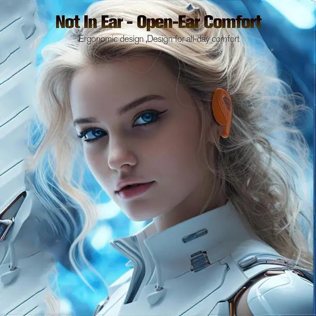 Alt view image 5 of 5 - Open Ear Owl Clip Bluetooth 5.4 Bone Conduction Earbuds - Waterproof, 30H Playback, Secure Fit for Sports (Purple)