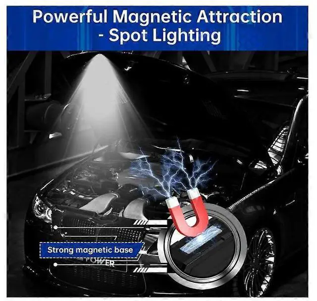 Alt view image 3 of 5 - Ecocleanpath 900LM Mini LED Keyring Torch, USB Rechargeable 8-Mode COB Flashlight with Magnetic Tail (Black)