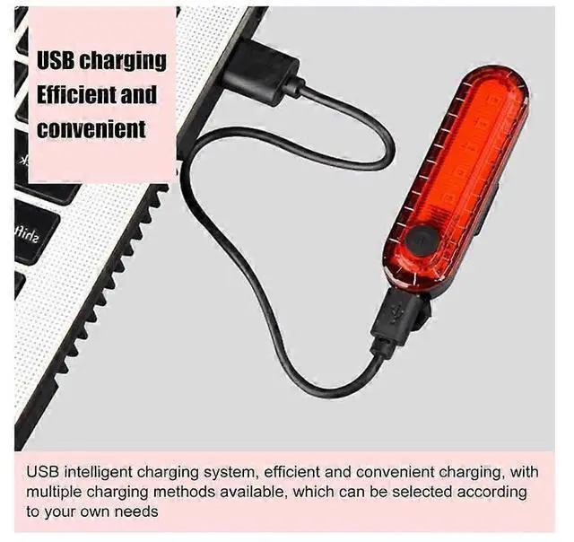 Alt view image 4 of 5 - Ecocleanpath2-Pack Ultra Bright LED Bike Tail Light, 4 Mode Waterproof Rear Bicycle Light (White)