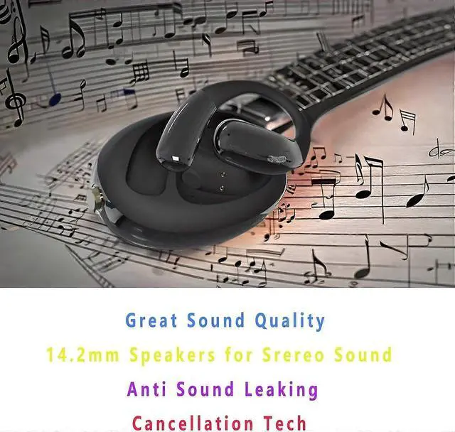 Alt view image 2 of 5 - AI Translation Headset Bluetooth 5.3, 140+ Languages, 25H Battery, Low Latency Gaming (Black)