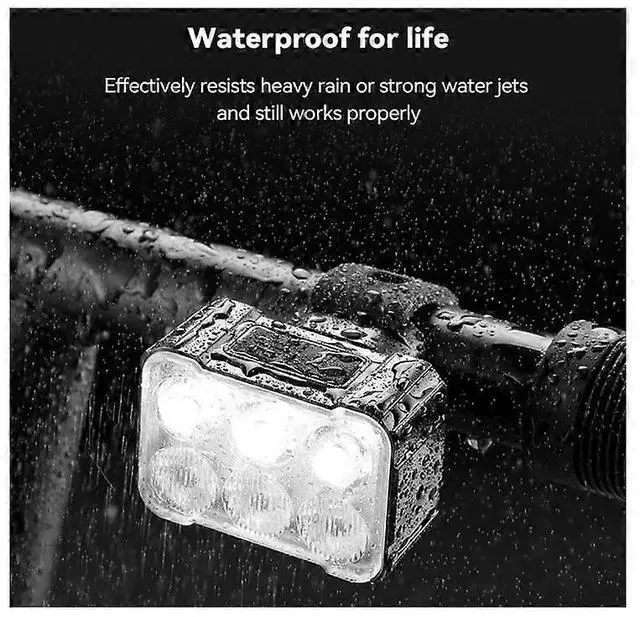 Alt view image 2 of 5 - EcocleanpathUSB Rechargeable Bike Light Set, Front & Rear LED Cycling Lamps, Multi-Mode Waterproof Bicycle Safety Lights (Black)