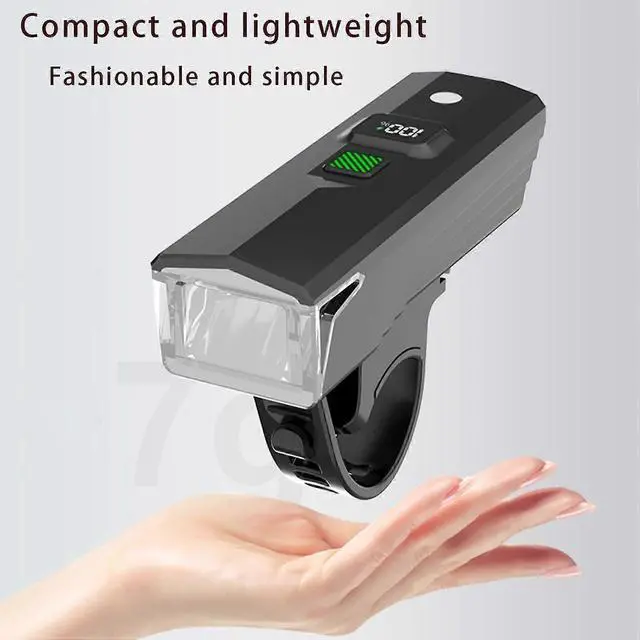 Alt view image 2 of 5 - EcocleanpathUpgraded LED Bike Light, 36+ Hrs Runtime, USB-C Rechargeable, Waterproof & Anti-Glare for Night Cycling