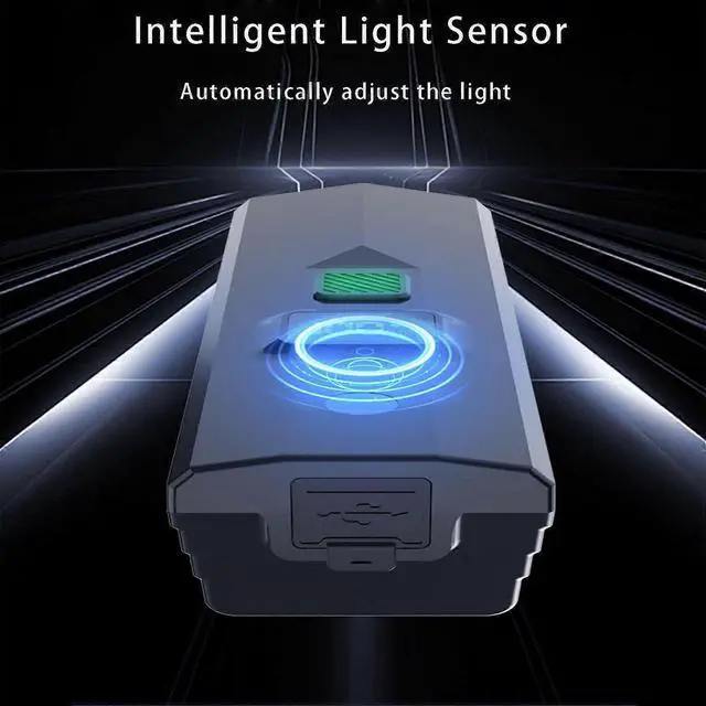 Alt view image 3 of 5 - EcocleanpathUpgraded LED Bike Light, 36+ Hrs Runtime, USB-C Rechargeable, Waterproof & Anti-Glare for Night Cycling