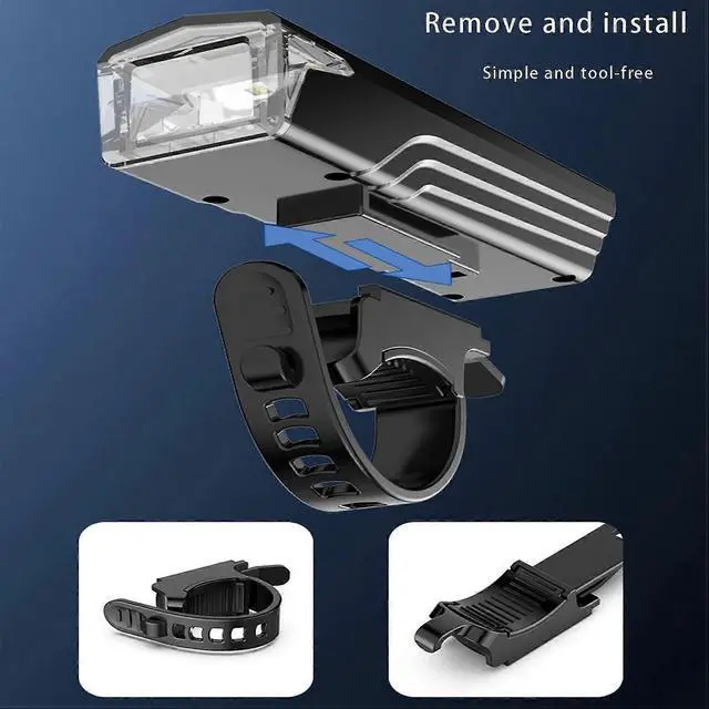 Alt view image 5 of 5 - EcocleanpathUpgraded LED Bike Light, 36+ Hrs Runtime, USB-C Rechargeable, Waterproof & Anti-Glare for Night Cycling