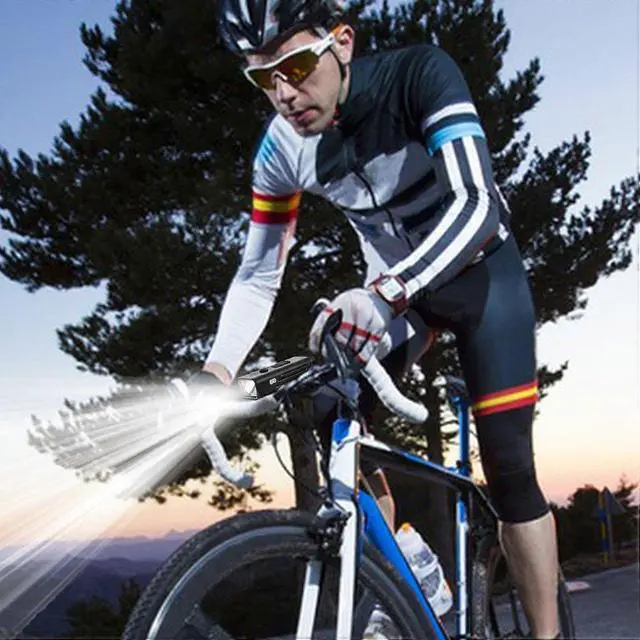 Alt view image 2 of 5 - EcocleanpathSmart Light Sensing Bike Headlight - USB Rechargeable, 4 Modes, Waterproof Front Light for Night Cycling (Black)