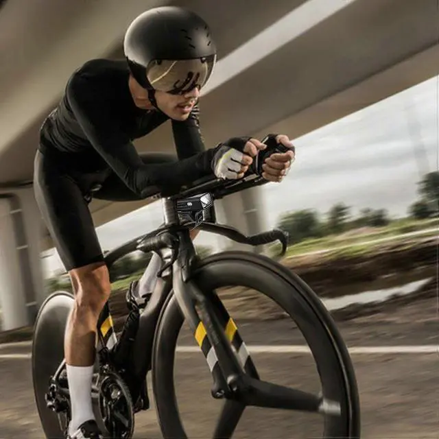 Alt view image 3 of 5 - EcocleanpathSmart Light Sensing Bike Headlight - USB Rechargeable, 4 Modes, Waterproof Front Light for Night Cycling (Black)