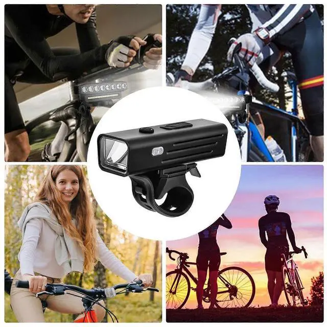 Alt view image 4 of 5 - EcocleanpathSmart Light Sensing Bike Headlight - USB Rechargeable, 4 Modes, Waterproof Front Light for Night Cycling (Black)