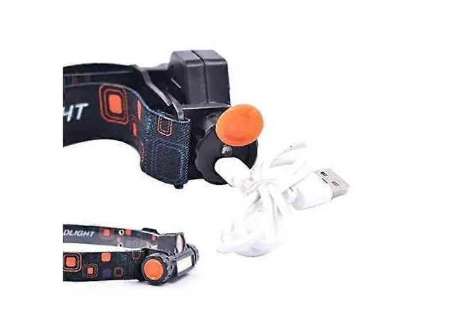 Alt view image 2 of 5 - Ecocleanpath Waterproof LED Headlamp with 3 Modes, Rechargeable Head Torch for Camping & Hunting (Black)