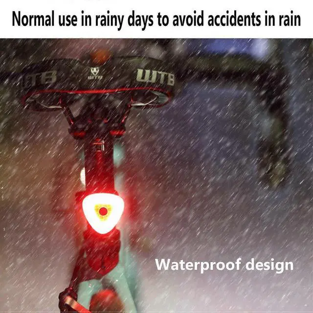 Alt view image 5 of 5 - EcocleanpathSmart Brake Sensing Bike Tail Light, Auto On/Off USB Rechargeable, IPX6 Waterproof High Bright Rear Light