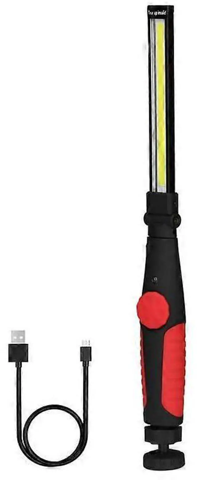 Main image of Ecocleanpath LED Rechargeable Work Light with Magnet, 360° Rotating Cordless Mechanic Lamp (Red)