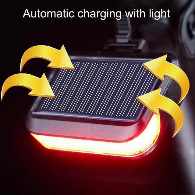 Alt view image 5 of 5 - EcocleanpathSolar Bike Rear Light - Waterproof, Auto On/Off, Multi-Mode LED Safety Light for Mountain & Road Bikes