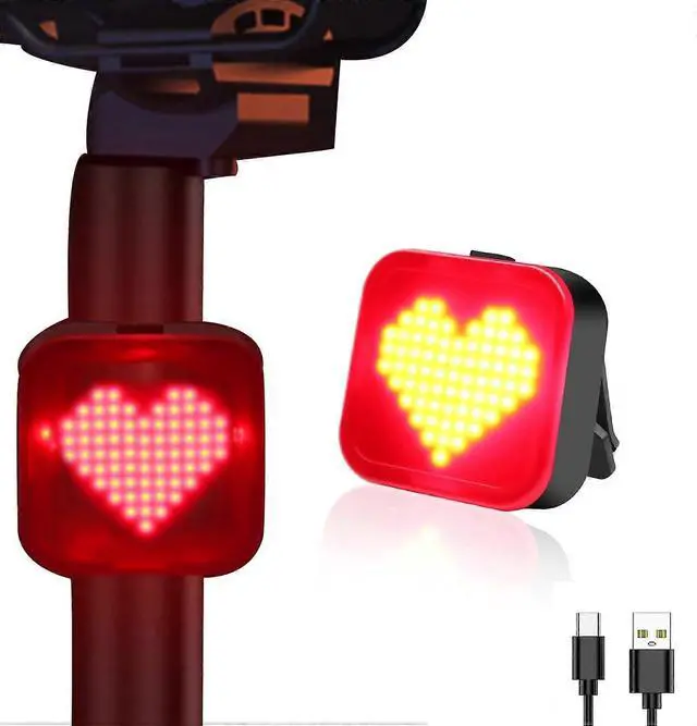 Main image of Ecocleanpath300 Lumens USB-C Rechargeable Bike Light, 8 Modes IP65 Waterproof for Road & Mountain Cycling