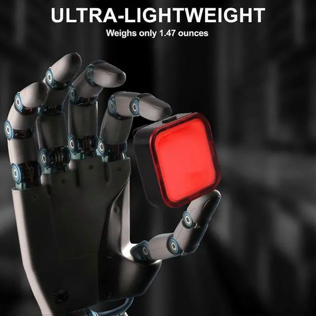 Alt view image 3 of 5 - Ecocleanpath300 Lumens USB-C Rechargeable Bike Light, 8 Modes IP65 Waterproof for Road & Mountain Cycling