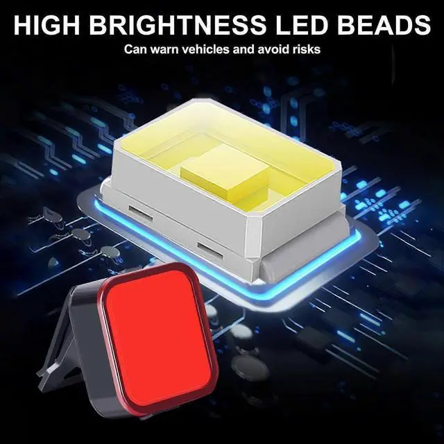 Alt view image 5 of 5 - Ecocleanpath300 Lumens USB-C Rechargeable Bike Light, 8 Modes IP65 Waterproof for Road & Mountain Cycling