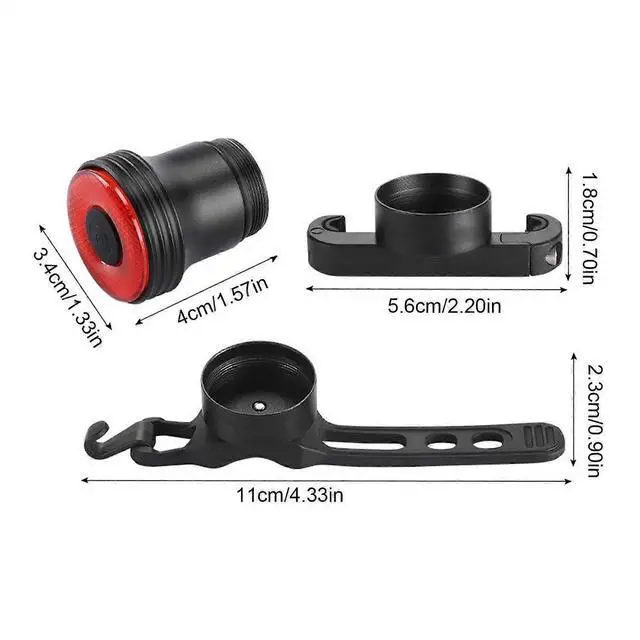 Alt view image 2 of 5 - EcocleanpathSmart Bike Tail Light with Auto On/Off Vibration Sensor, 5 Modes & Brake Sensing for Night Cycling Safety