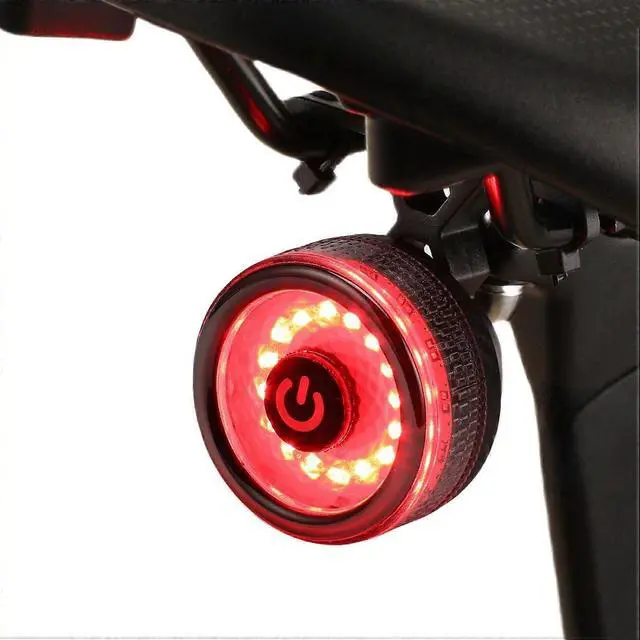 Main image of EcocleanpathSmart Bike Tail Light 260° Brake Sensing, USB Rechargeable IPX4 Waterproof, 4 Modes for Night Cycling Safety