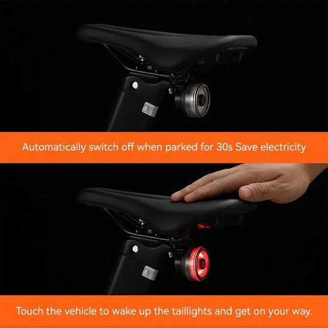 Alt view image 5 of 5 - EcocleanpathSmart Bike Tail Light 260° Brake Sensing, USB Rechargeable IPX4 Waterproof, 4 Modes for Night Cycling Safety