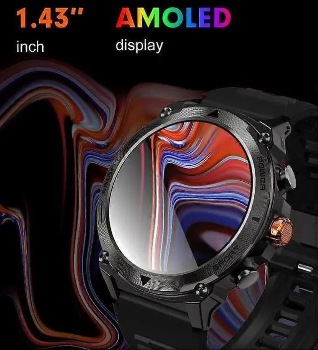 Alt view image 3 of 5 - Ecocleanpath Smartwatch with Bluetooth Calling, 1.43" AMOLED, 100+ Sport Modes, Heart Rate & Sleep Tracking