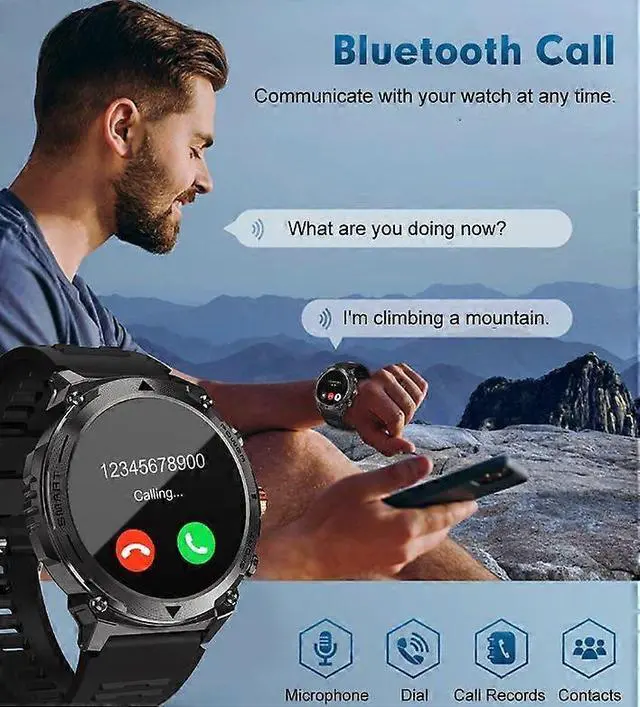 Alt view image 2 of 5 - Ecocleanpath Smartwatch with Bluetooth Calling, 1.43" AMOLED, 100+ Sport Modes, Heart Rate & Sleep Tracking