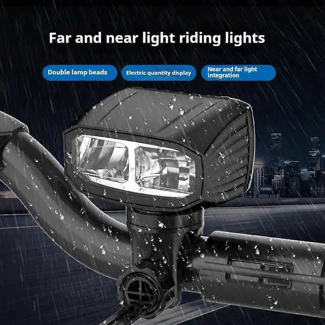 Alt view image 2 of 5 - Ecocleanpath1000LM USB-C Rechargeable Bike Light, IPX44 Waterproof, 5 Modes for Night Cycling