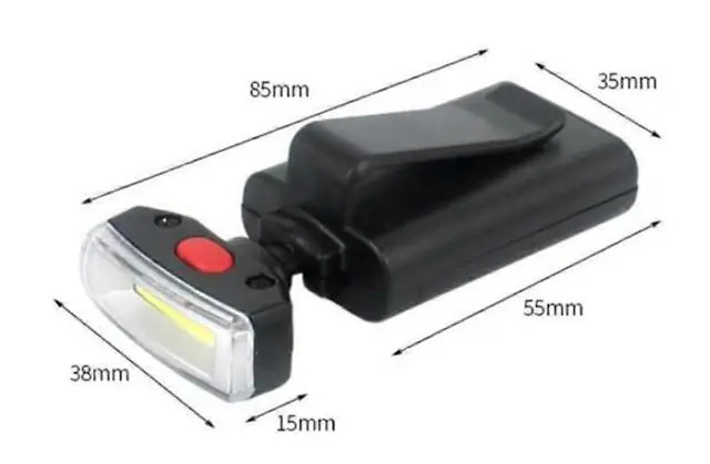 Alt view image 5 of 5 - Ecocleanpath 4-Pack Black LED Cap Clip Light, 90° Adjustable Headlamp for Camping & Night Running