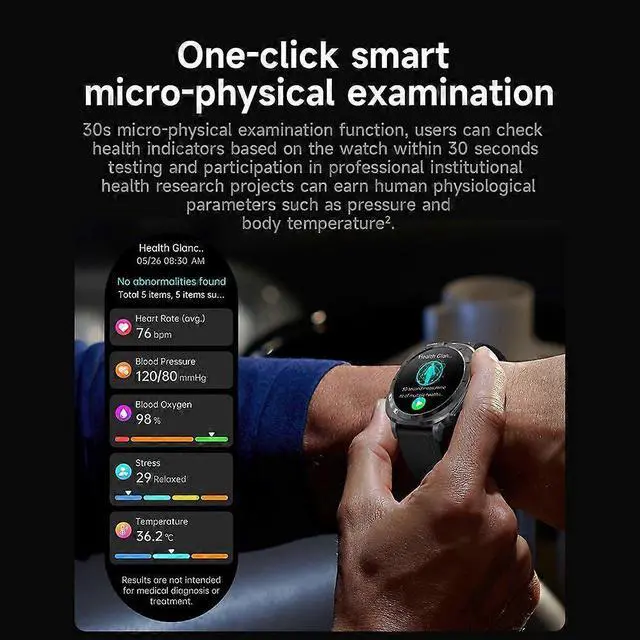 Alt view image 4 of 5 - Ecocleanpath ET492 AMOLED Smartwatch with Bluetooth Calling, NFC, Mood & Sleep Tracking (Black)