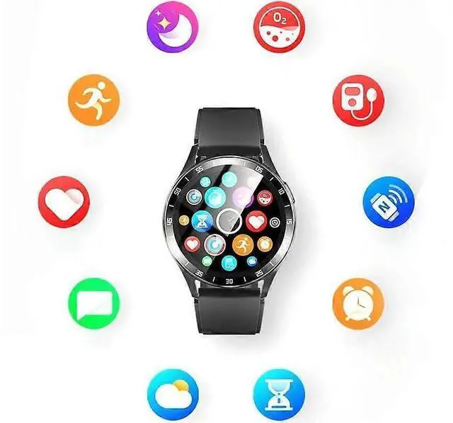 Alt view image 3 of 5 - Ecocleanpath 2-in-1 Smartwatch with TWS Earbuds, 1.39" Round Display, Sleep & Heart Rate Monitor for iOS/Android (White)