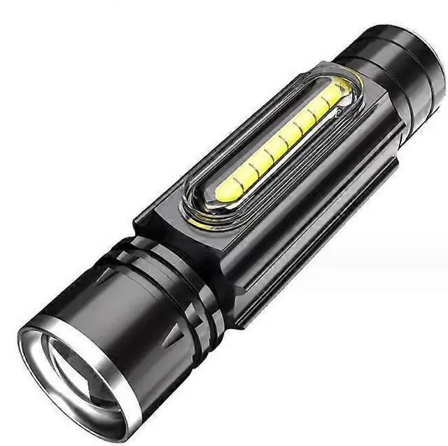 Main image of Ecocleanpath 1200 Lumens Rechargeable Tactical Flashlight, 5 Modes Zoomable Waterproof for Camping & Emergency (Black)