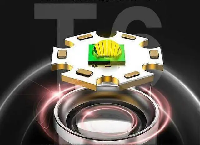 Alt view image 2 of 5 - Ecocleanpath 1200 Lumens Rechargeable Tactical Flashlight, 5 Modes Zoomable Waterproof for Camping & Emergency (Black)