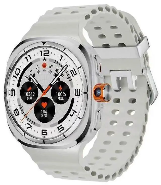 Main image of Ecocleanpath Smart Watch with Rotating Camera, AMOLED, GPS, SIM/WiFi, Compass for Android & iOS (White)